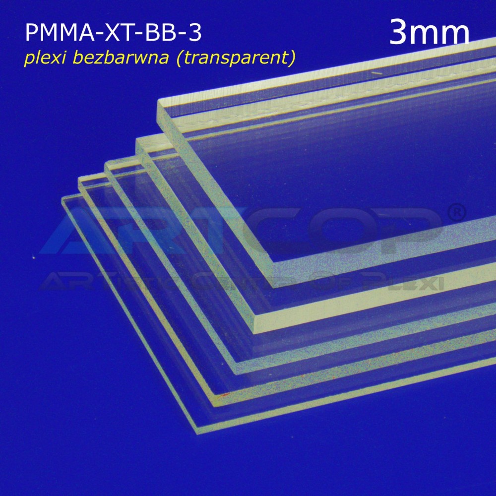 3mm - Plexi bezbarwna na wymiar - DETAL