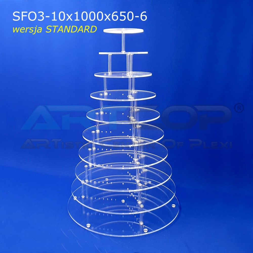 10-level circular stand in STANDARD version for 120 mono portions.