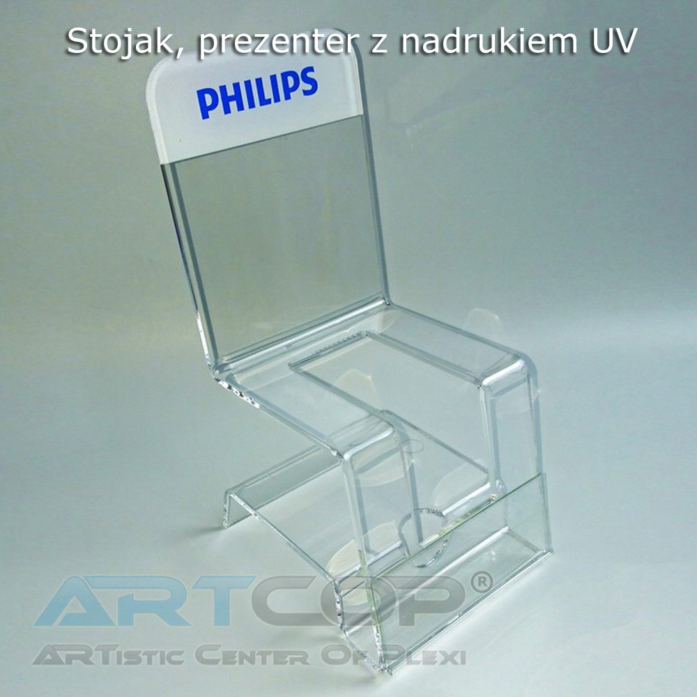 Ekspozytor, Stojak Philips + Nadruk UV logo