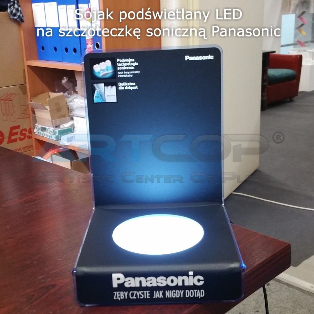 Ekspozytor, Stojak na szczoteczkę soniczną PANASONIC podświetlany LED