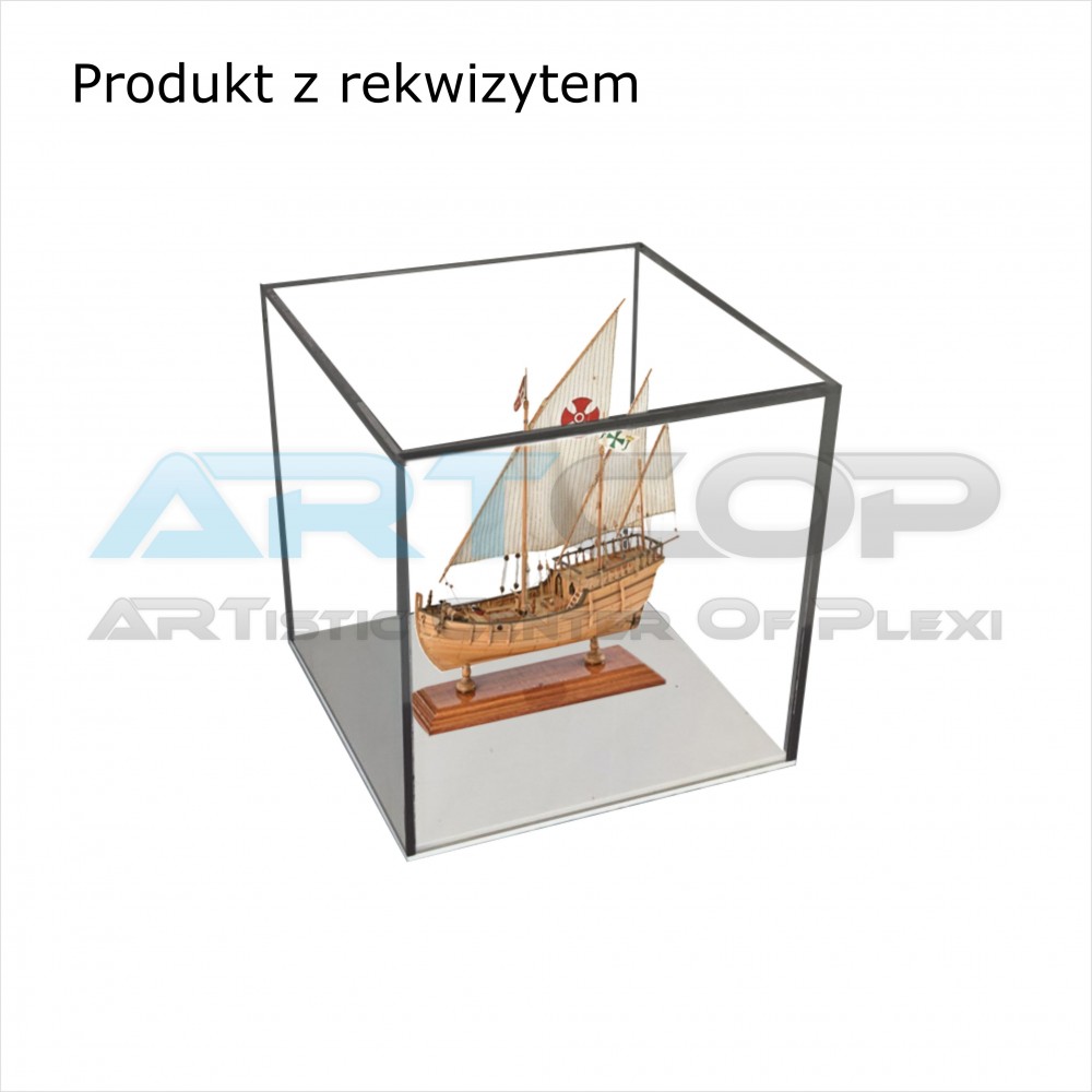 White Plexiglass Cubic Display Case/Cover (20x20x20cm)