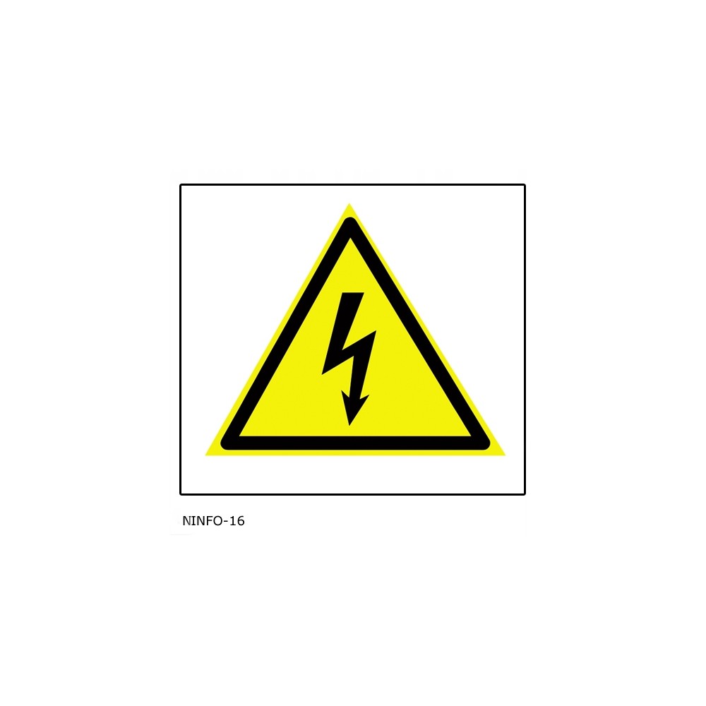 Informational sticker high voltage