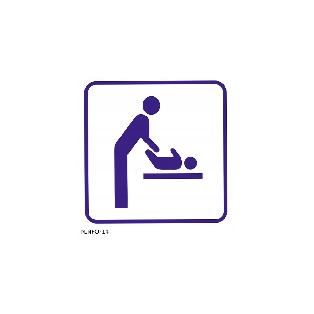 Naklejka informacyjna WC dla matki z dzieckiem