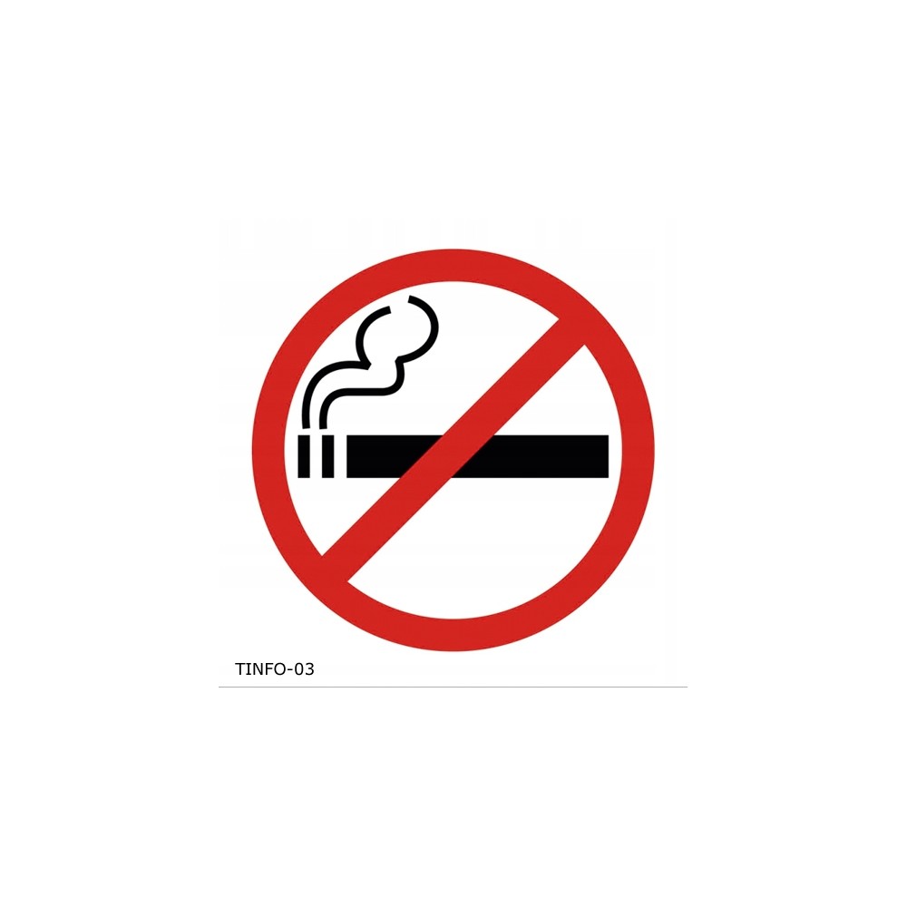 Tabliczka informacyjna zakaz palenia papierosów