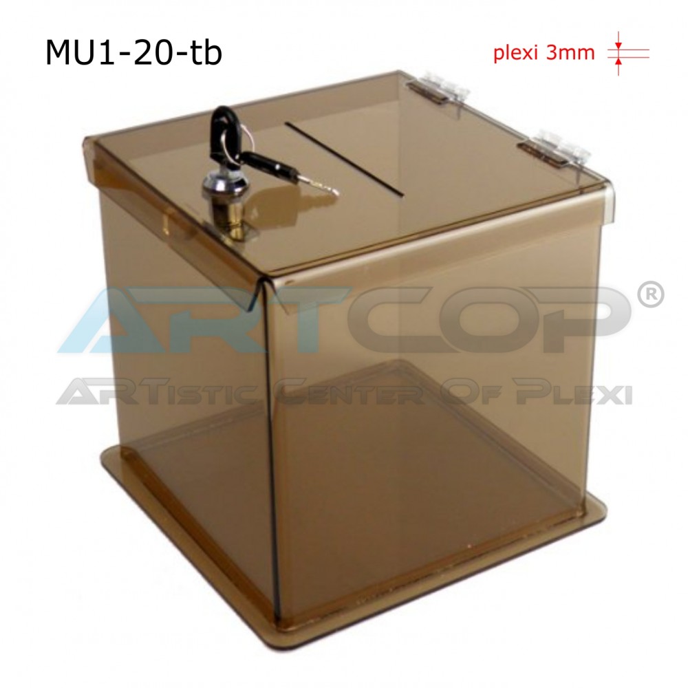 Donation Box – Election Ballot Box T-brown MU1-30-t1