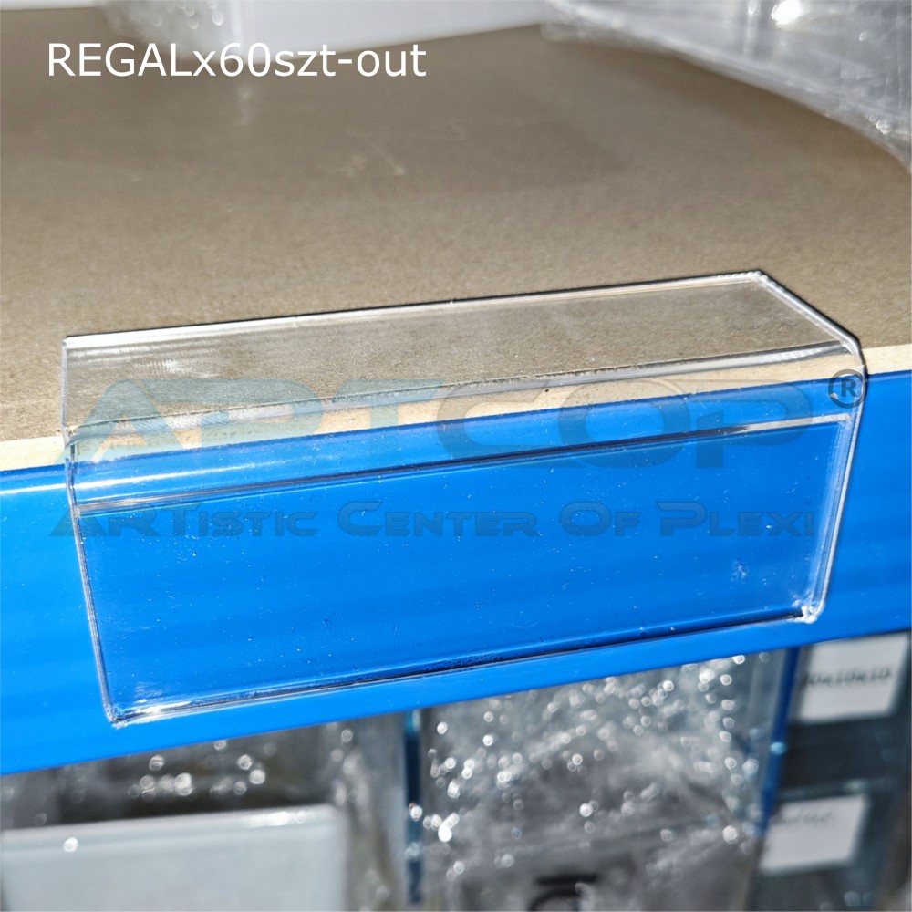 Simple horizontal shelf price tag 11x4.5, set of 60 pieces.