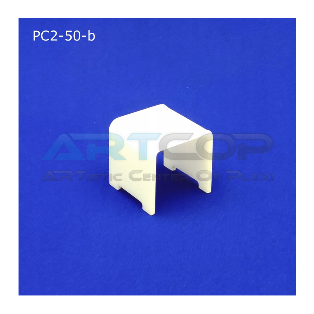 PC2 Ekspozytor, Podstawka z plexi mlecznej 3mm typu "C" o wym. 5cm x 5cm x 5cm.