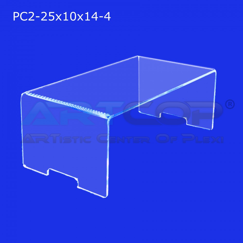 Step for a dessert table for single-serve cupcakes PC2-25x10x14-4 made of 4 mm plexiglas