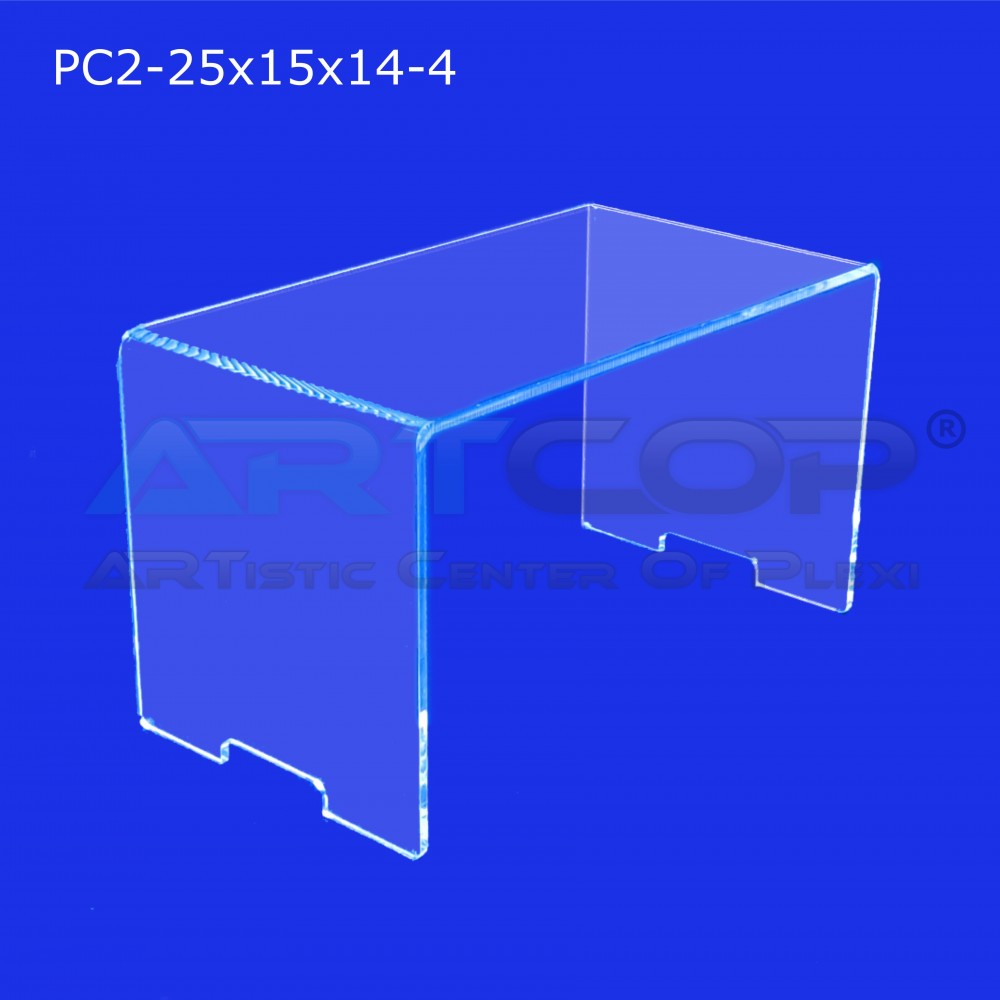 Step for a dessert table for single-serve cupcakes PC2-25x15x14-4 made of 4 mm plexiglass