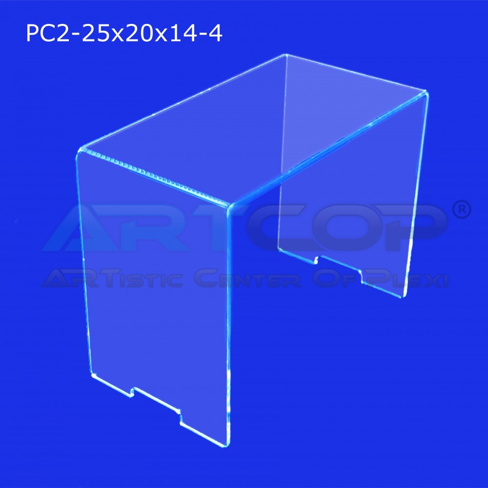 Step for a dessert table for single-serve cupcakes PC2-25x20x14-4 made of 4 mm plexiglass