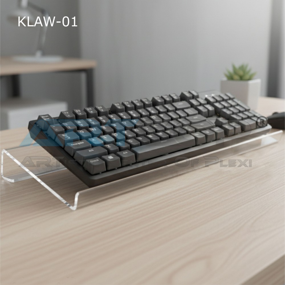 Podstawka z plexi na klawiaturę do komputera