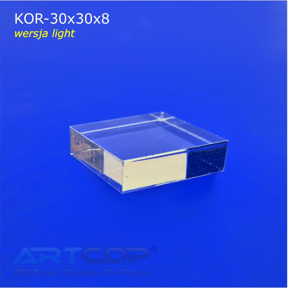 KOR-30x30x8 Plexiglass Cube for Jewelry, Display Stand, Presenter
