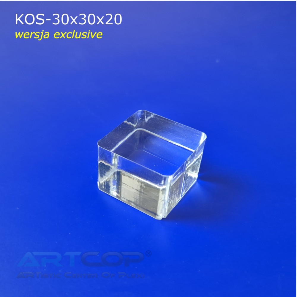 KOS-30x30x20 Plexiglass Cube for Jewelry – Display Stand, Presenter