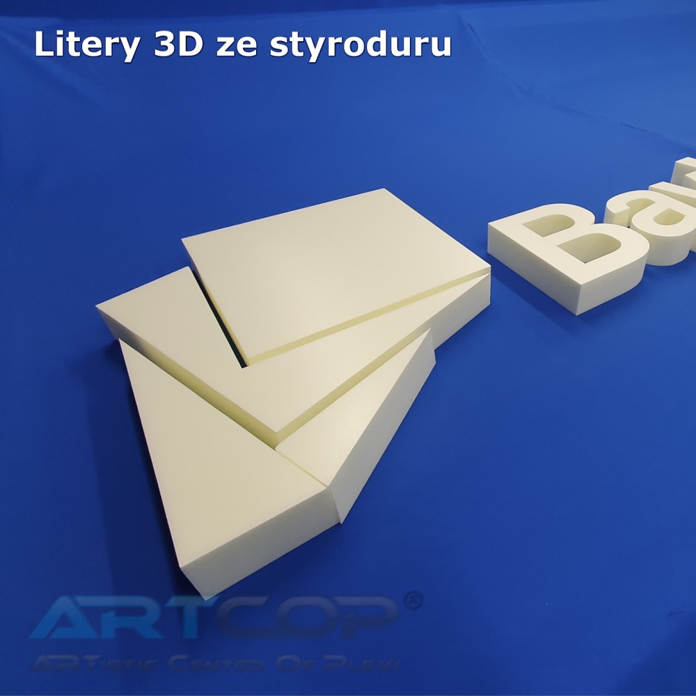 Litery 3D ze Styroduru