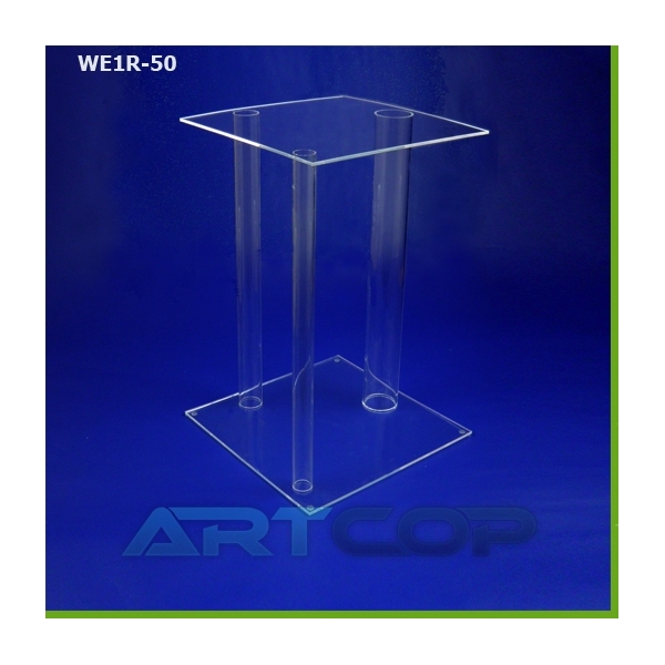 Tubular podium, base 30x30x50