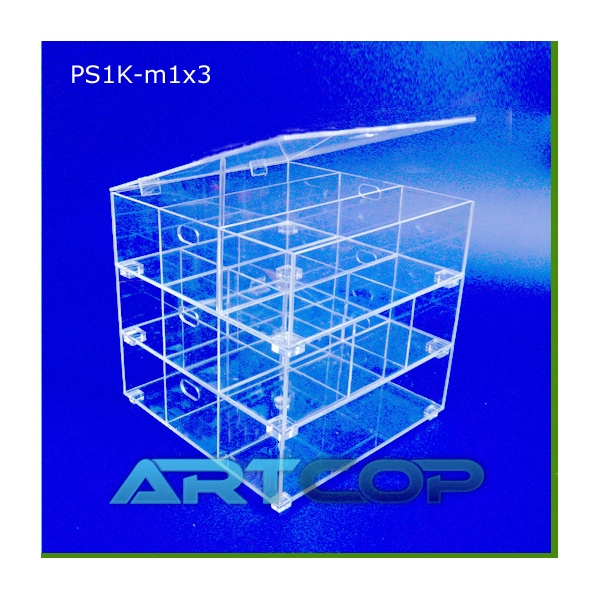 Pojemnik PS1K-m1 - mix 3 szt z klapą