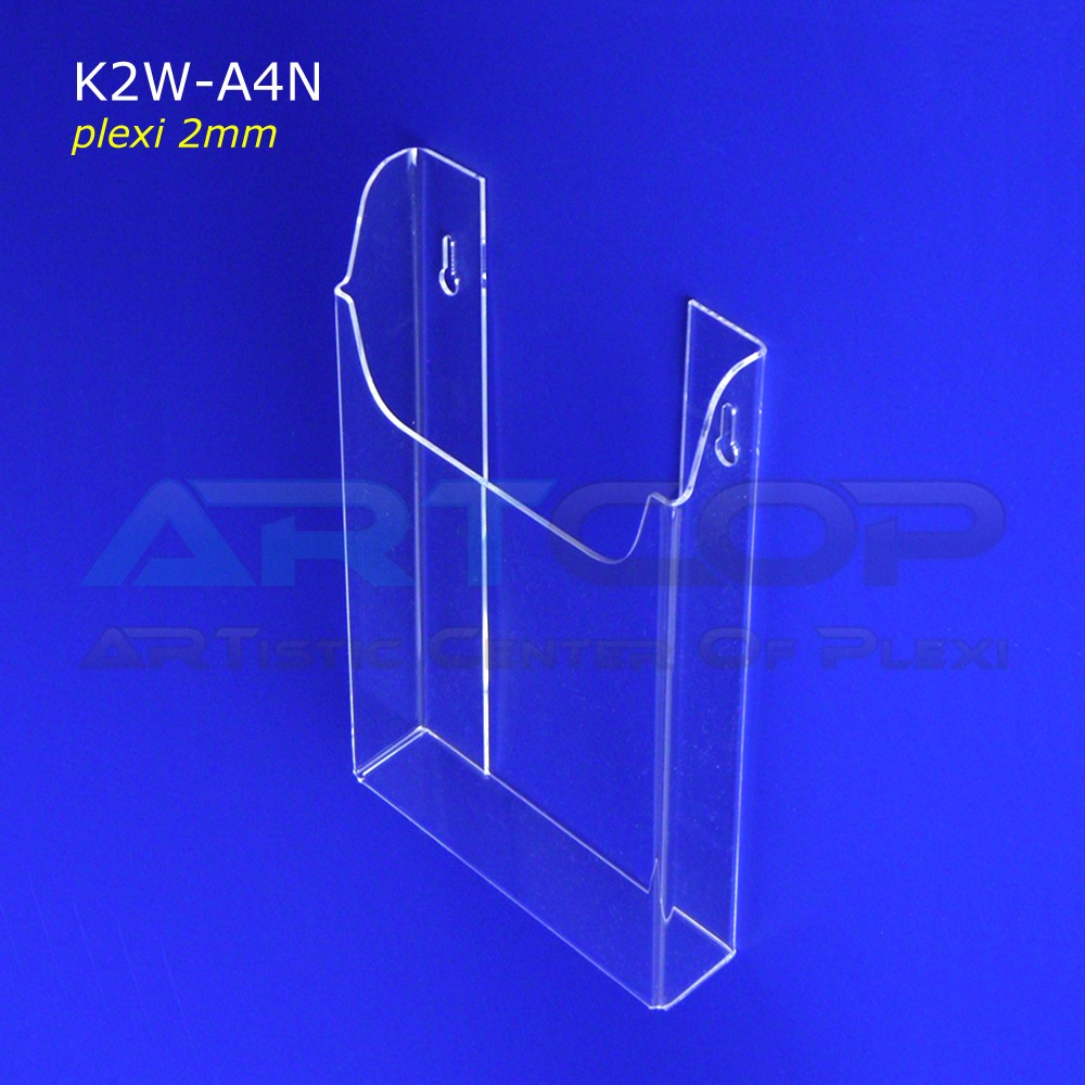 Vertical A4 Hanging Pocket - ECONOMIC Version (2mm Plexiglass)
