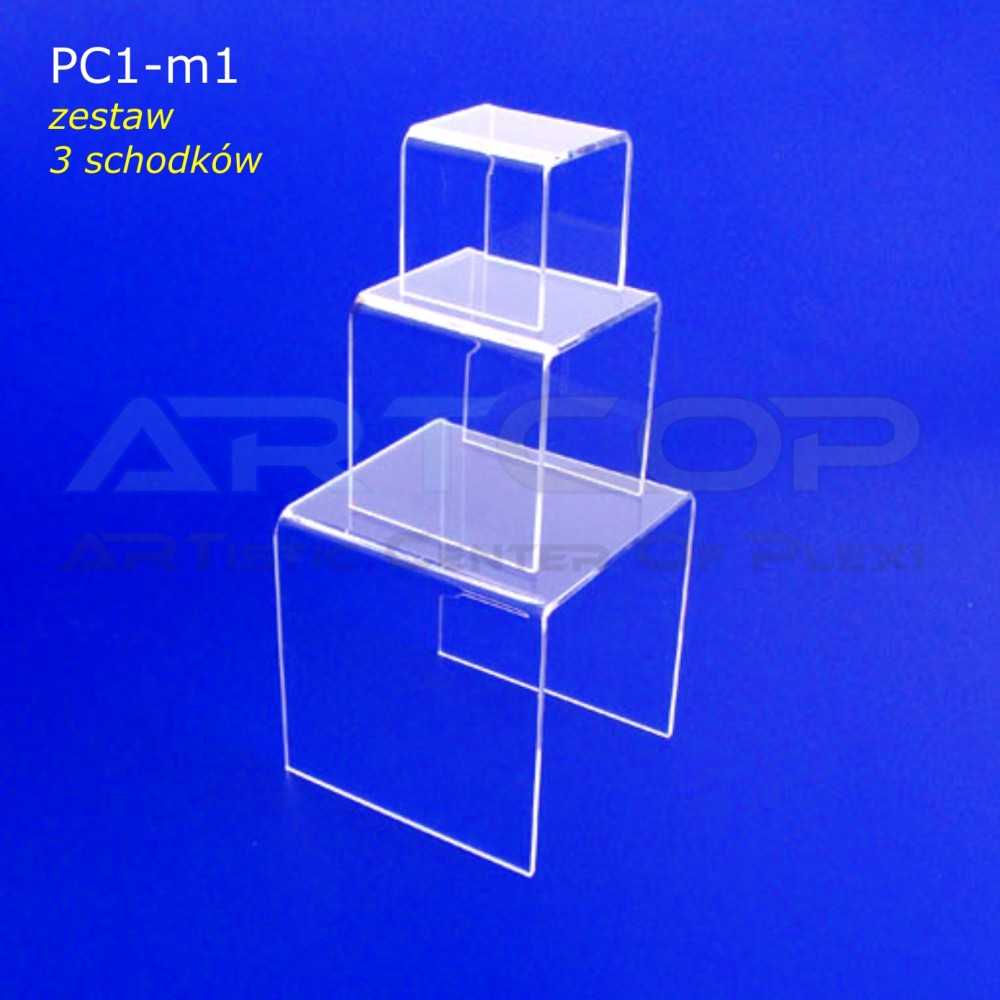 Display Stands – Step Set PC1 – Mix of 3 Pieces