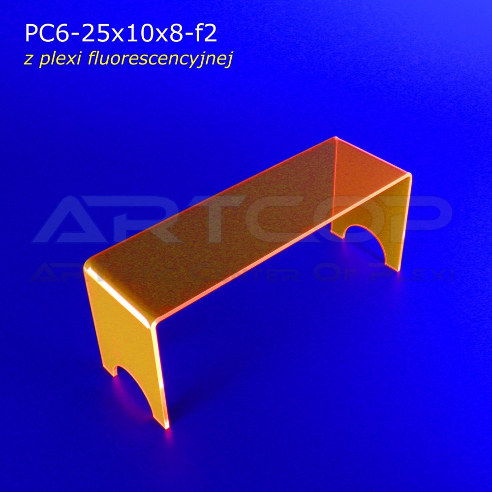 Orange Neon Plexiglass Step PC6-neon – 25x10x8