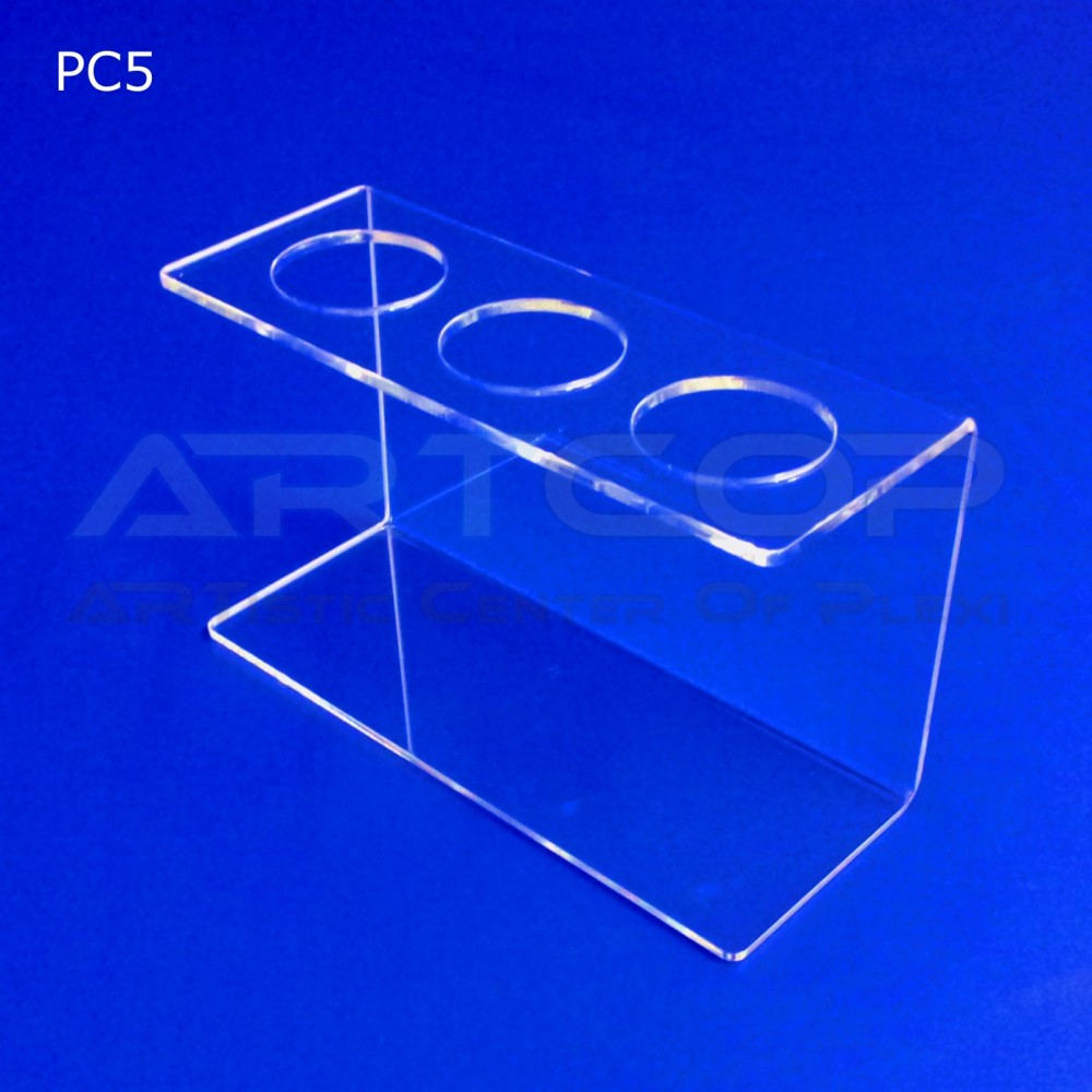 PC5 base for 3 ice cream cone holder - transparent