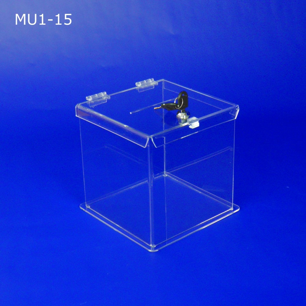 Skarbona z plexi MU1-15 - Urna na ankiety