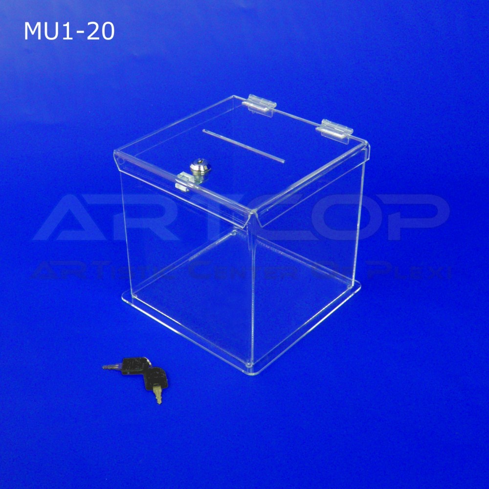 Skarbona z plexi MU1-20 - Urna na ankiety