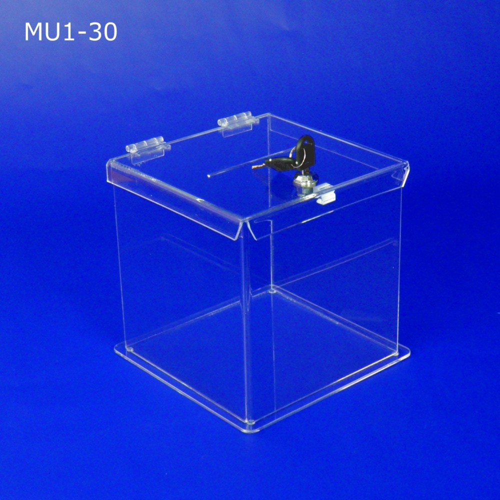 Skarbona z plexi MU1-30 - Urna na ankiety