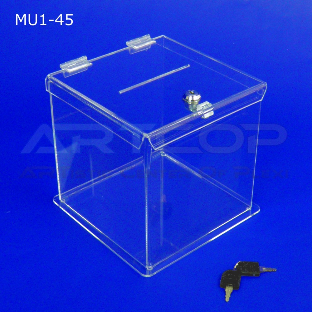 Skarbona z plexi MU1-45 - Urna na ankiety