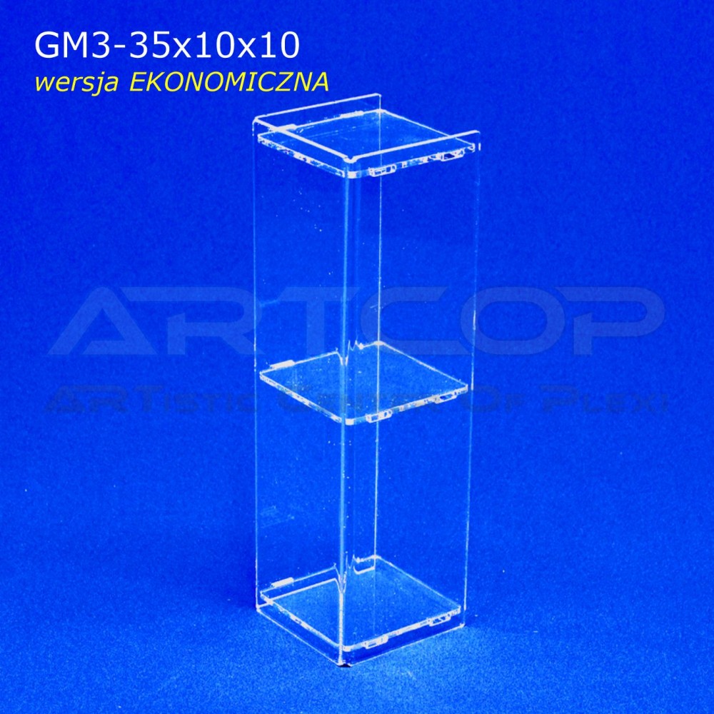 Mini Display Case, 35x10x10cm, made of 3mm plexiglass - ECONOMY VERSION