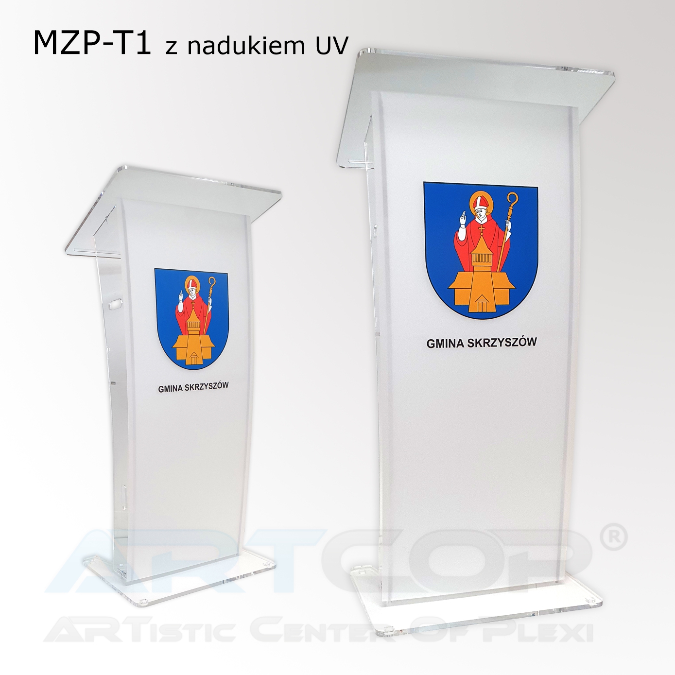 MZP-T1 z nadukiem UV z plexi Gmina firmy ARTCOP