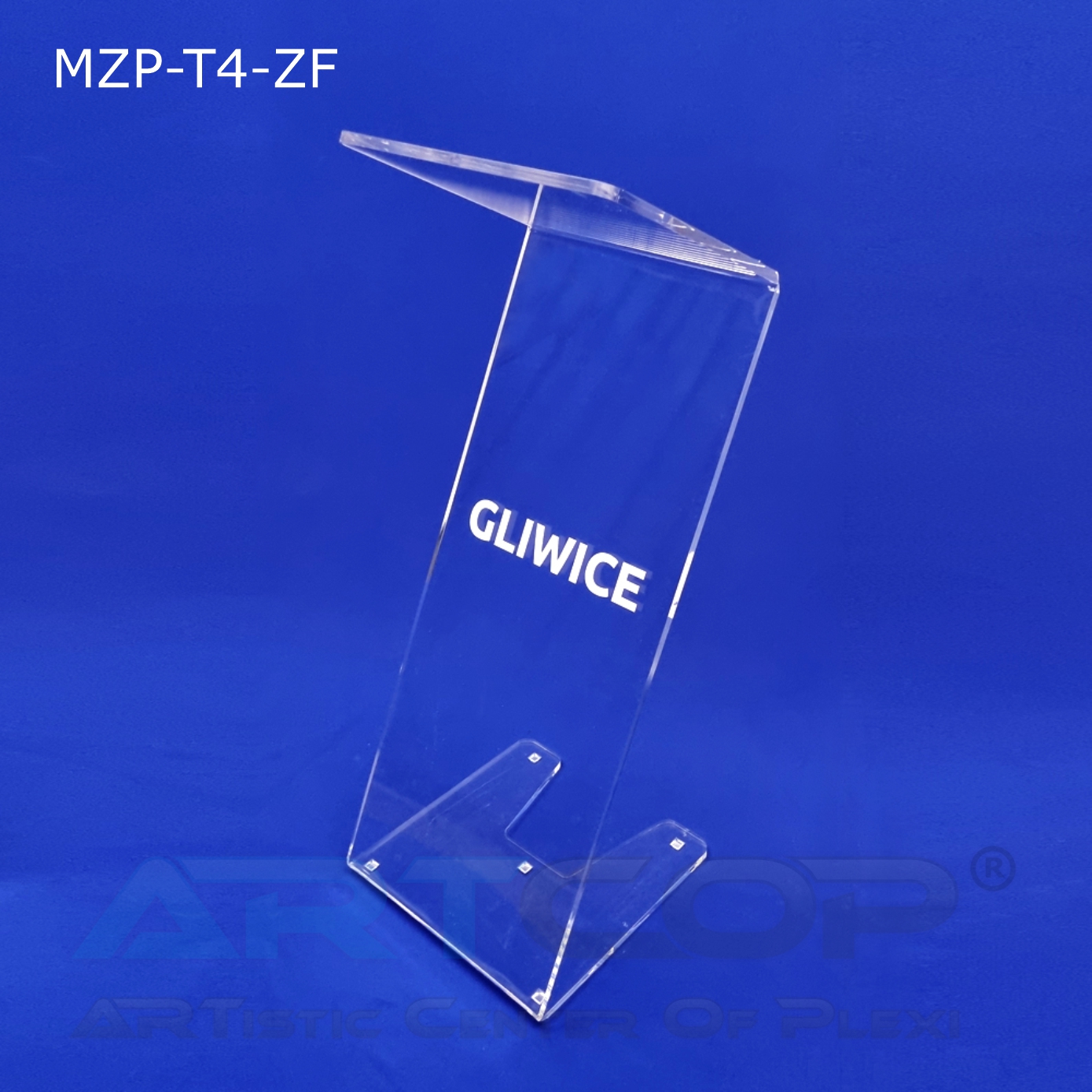 Mównica z plexi model MZP-T4-Z produkcji firmy ARTCOP